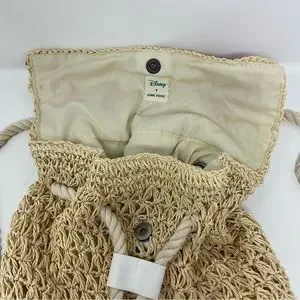Disney X Junkfood Raffia‎ Straw Backpack Purse Mickey Mouse Straw Disney Loungefly Cosplay Mini Backpack  main image 4